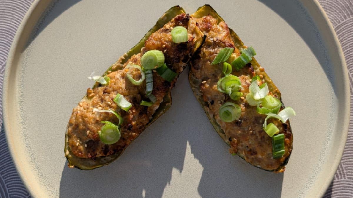 Courgettes farcies à l&rsquo;asiatique